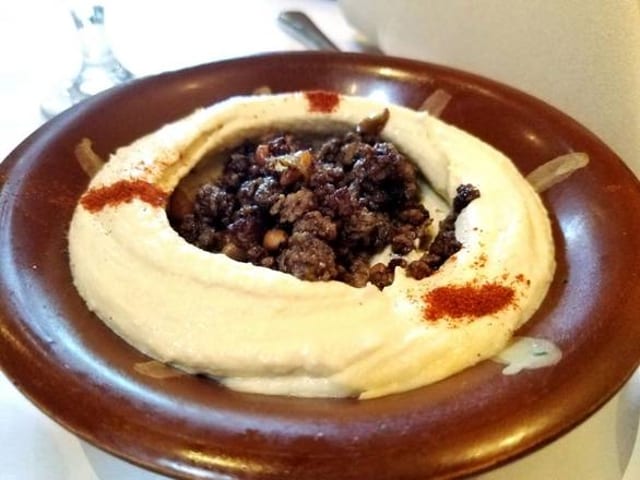 Hummus With Meat.
